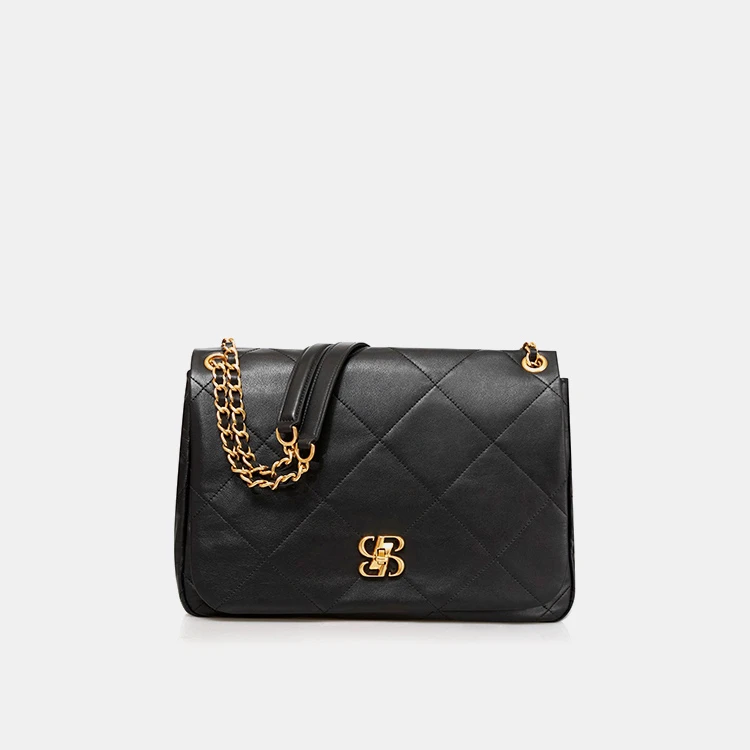 DEEP BREATH哥弟真的好女包超大包小花饰扣菱格包单肩斜挎10260