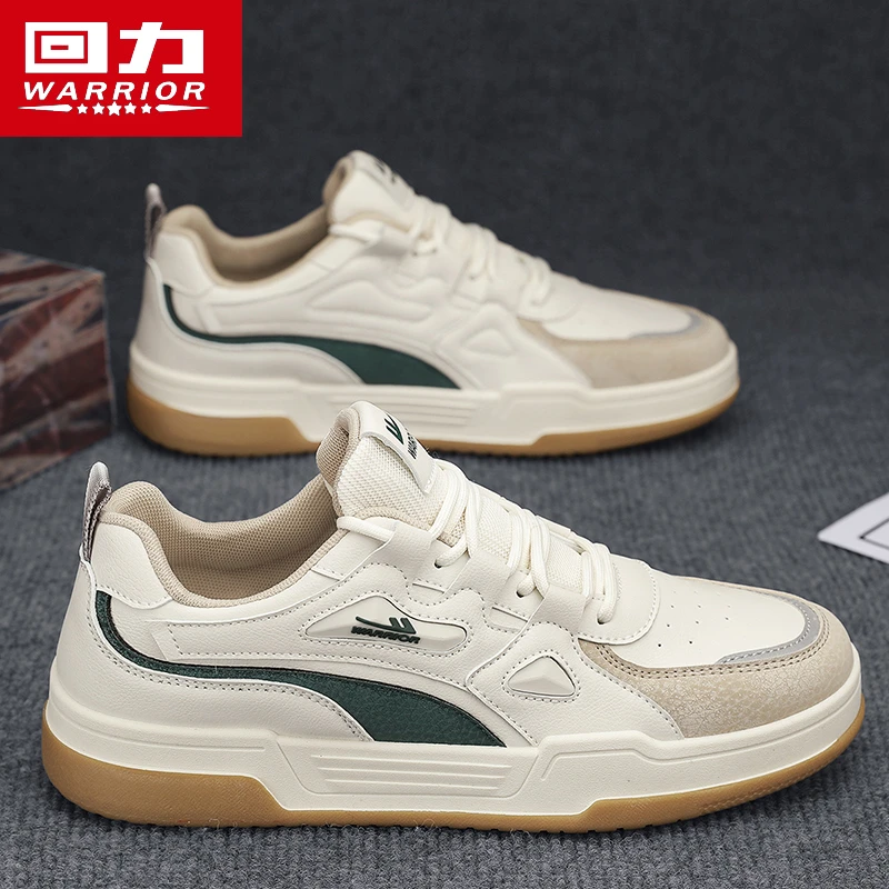 回力男鞋秋季网红爆款百搭拼色软底小白板鞋男士耐磨防滑休闲潮鞋