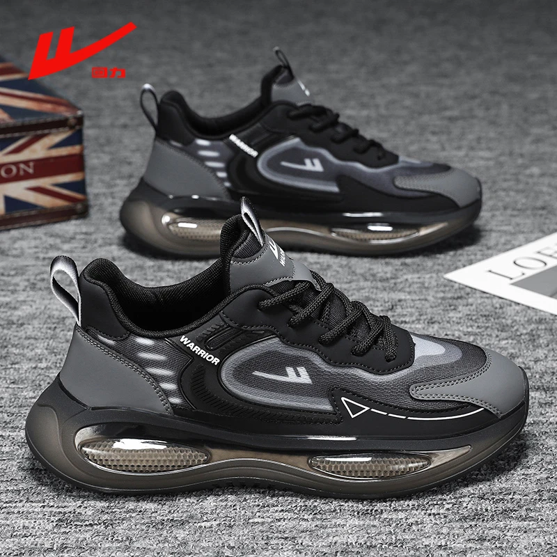 回力男鞋秋冬季潮流百搭爆米花软底跑步运动鞋青少年休闲男士潮鞋