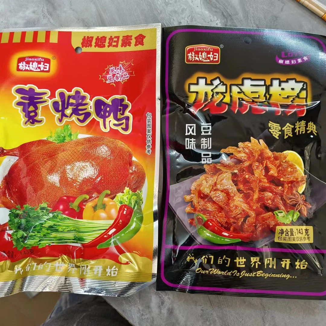 椒媳妇北京烤鸭风味豆制品143g龙虎榜素烤鸭辣条 8090后00后零食