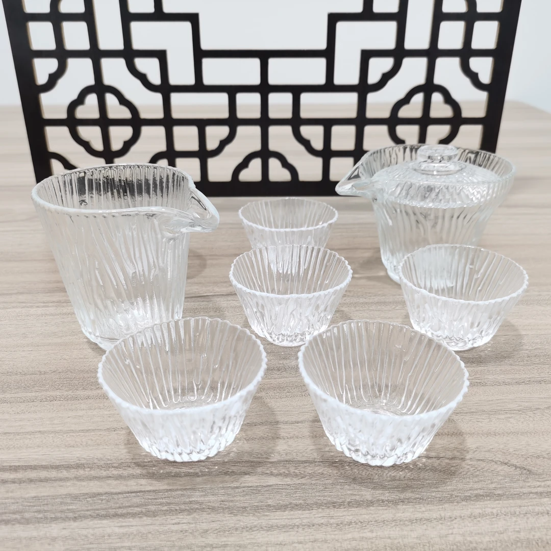 【宠粉福利】玻璃瓷器八件套茶具礼盒