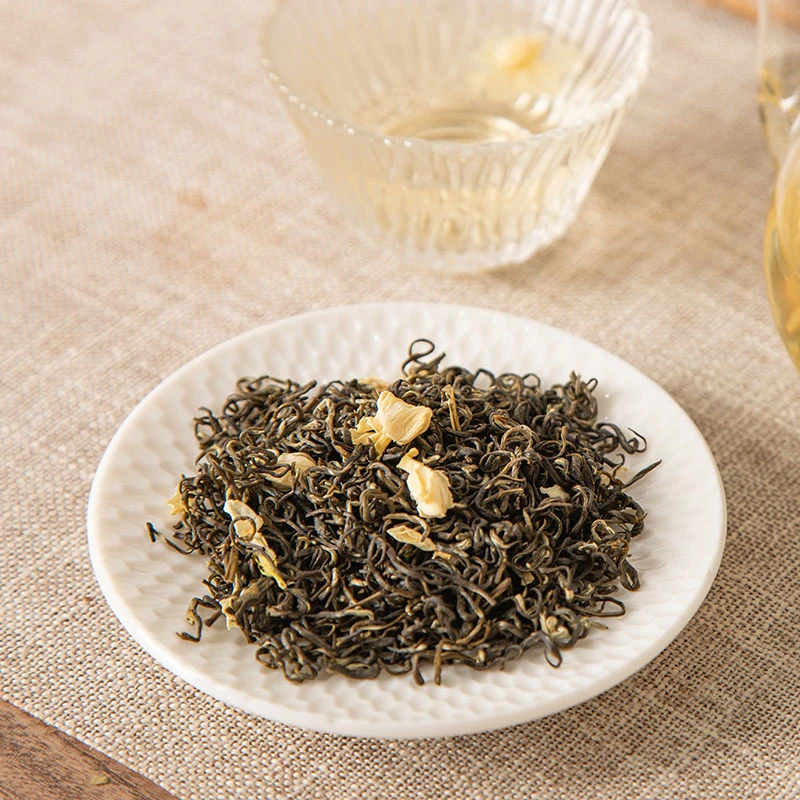 2【宠粉福利】 茉莉飘雪 清香茉莉花茶罐装茶叶
