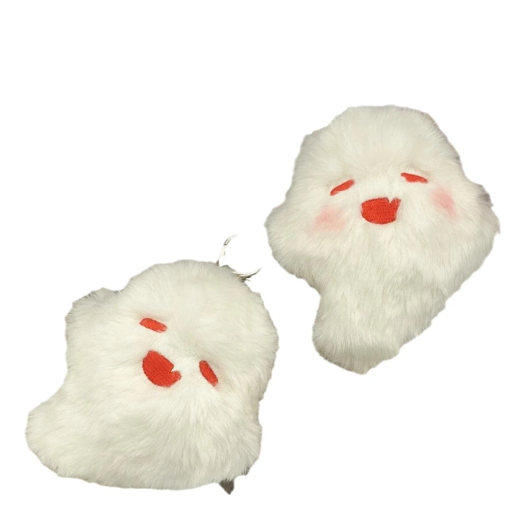 原神周边扣二次元爆款原神胡桃幽灵毛绒挂件可爱纪念情侣款钥匙