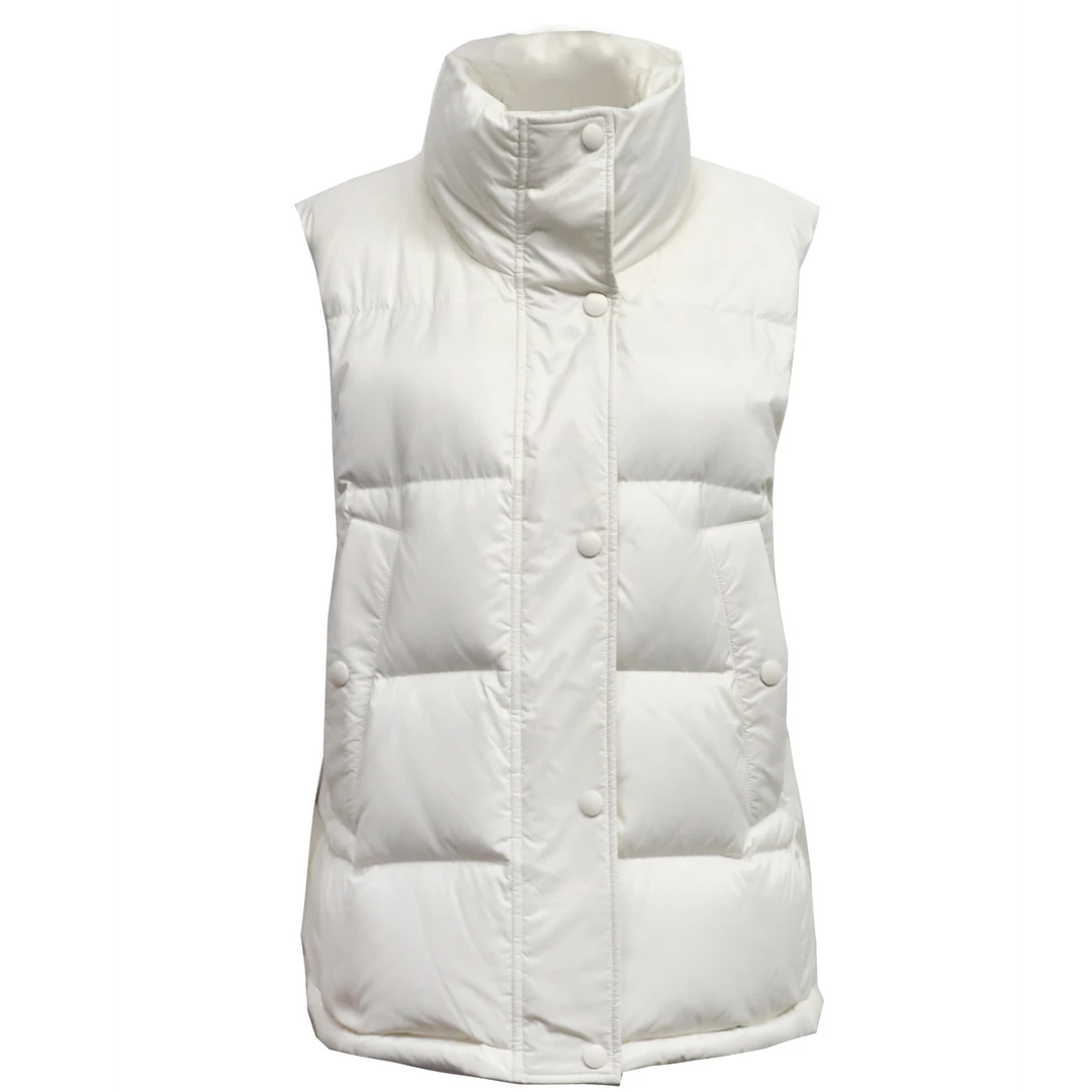 【小余专属】M400091曼德诗新款立领白鹅绒背心羽绒服马甲