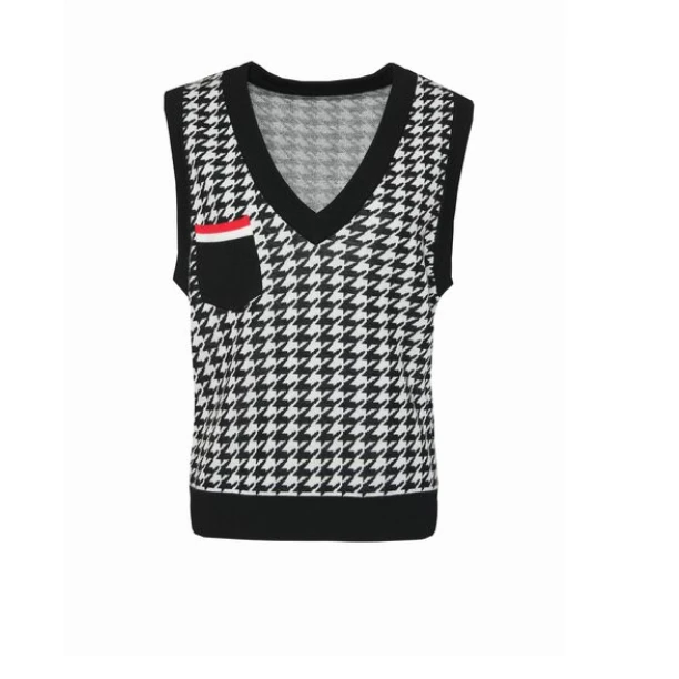 【小余专属】黑白格马甲M700028