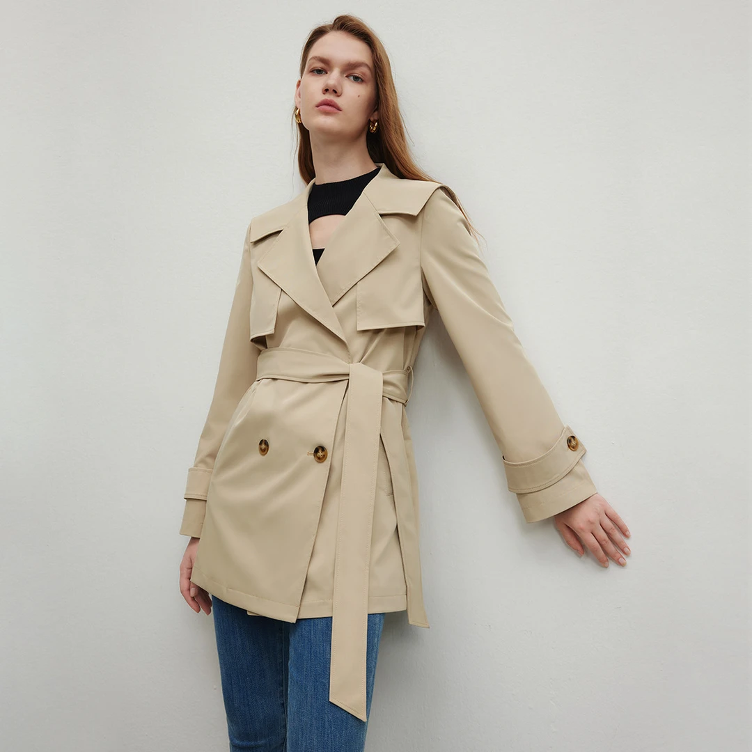 【小余专属】风衣女小个子气质法式翻领时髦百搭外套秋季Y430582