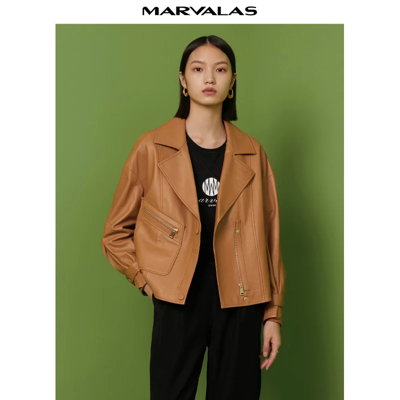 【籽言专属】设计款短外套皮衣M430031