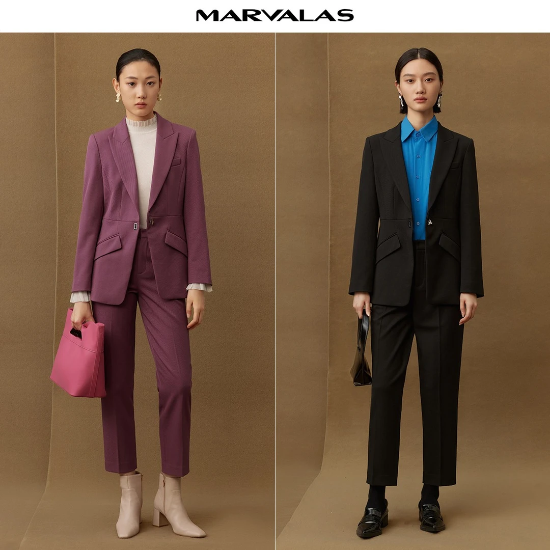 【羊羊专属】M423302394曼德诗上衣休闲高级时尚通勤24春新款小西装