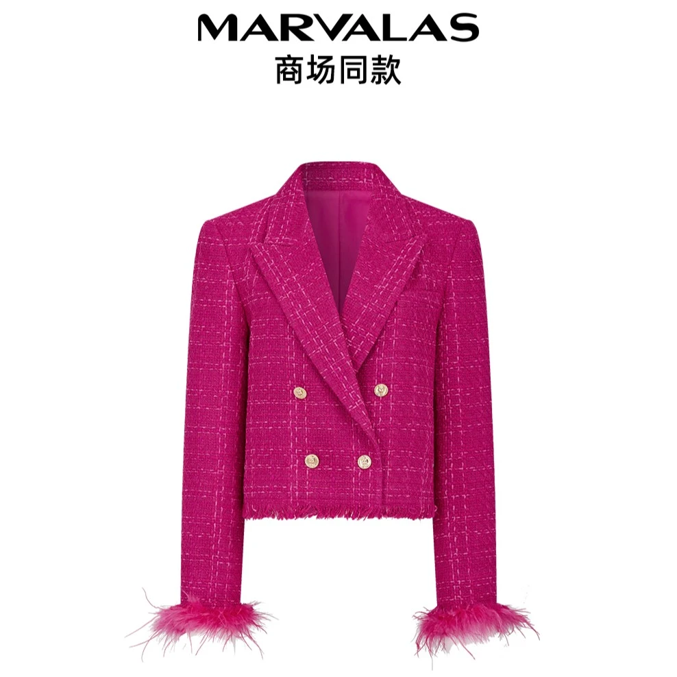 【小余专属】24k年曼德诗M423306790西服冬季小香风西装外套