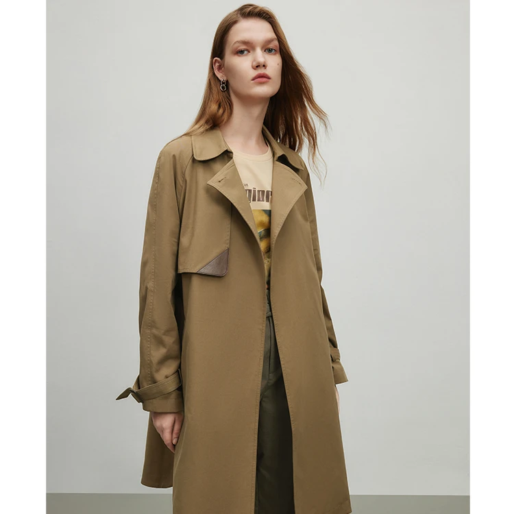 【大梦专属】风衣女小个子纯色气质拼接设计感外套秋季Y424300007