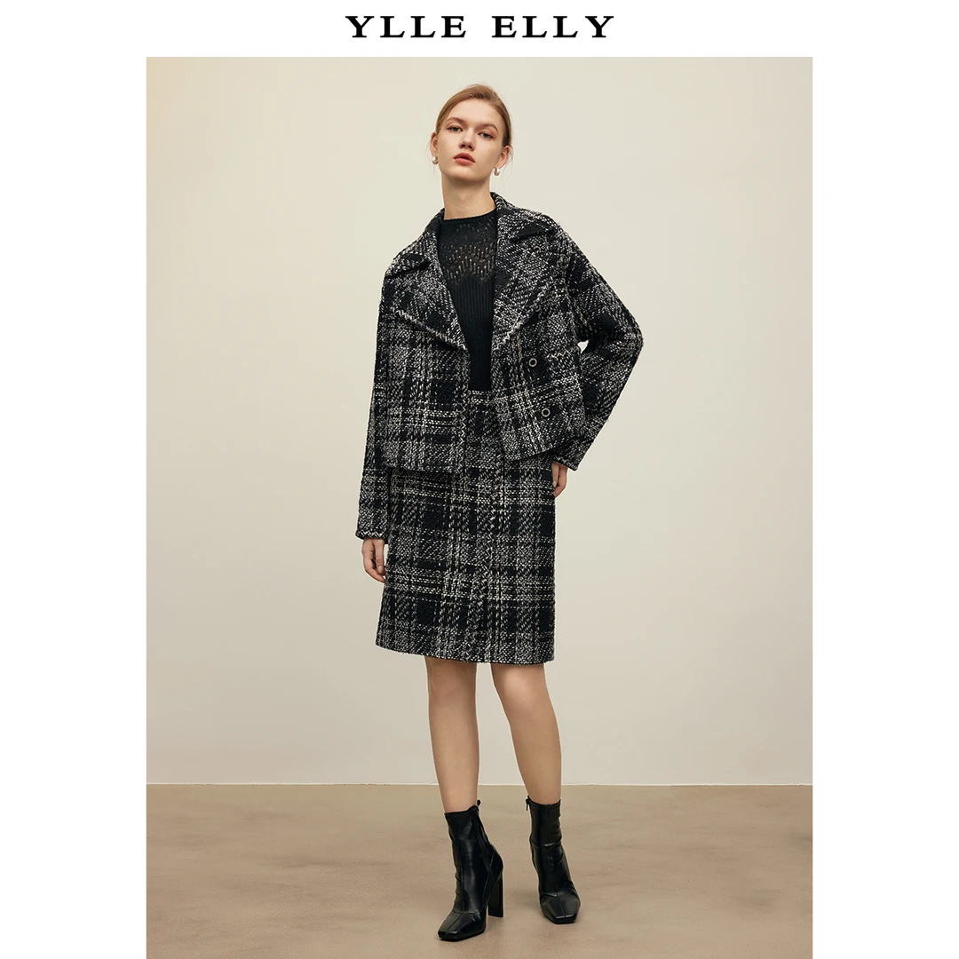 【诗语专属】设计款绵羊毛外套Y430618