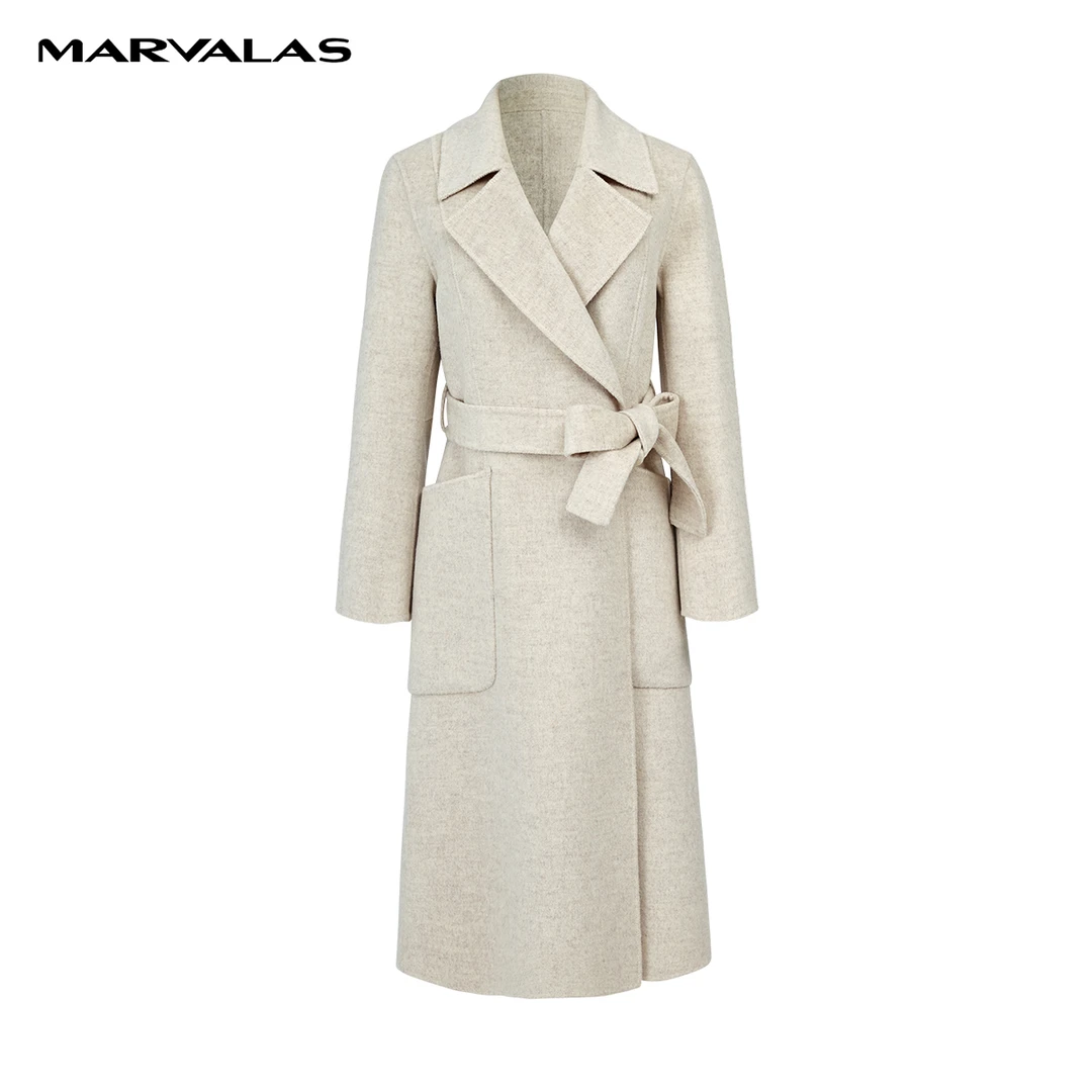 【芊芊专属】冬白月光双面呢大衣气质氛围感高档羊毛大衣长款女