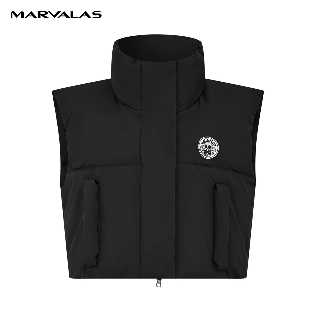 【诗语专属】曼德诗羽绒服马甲短款立领马夹M4190071