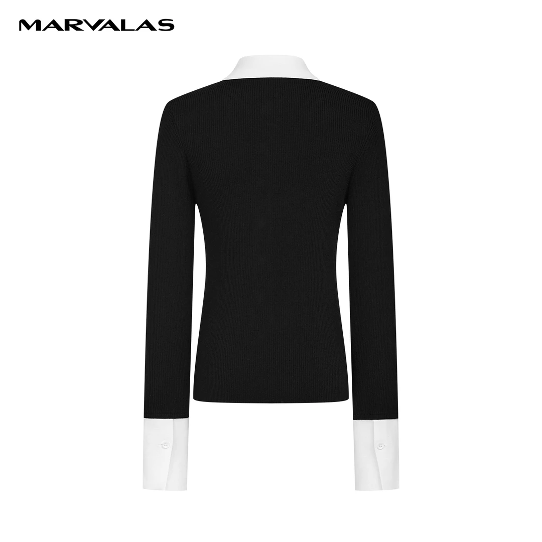 【诗语专属】曼德诗短款开衫新款修身绵羊毛混纺针织上衣