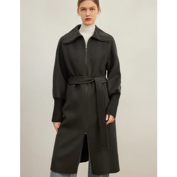 【诗语专属】格纹毛呢夹克时尚外套防风温暖上衣特卖Y426302694