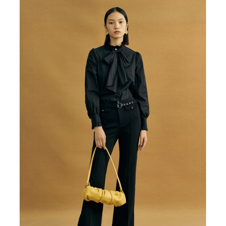 【婷婷专属】衬衫设计感时尚飘带法式复古温柔风别致上M331363