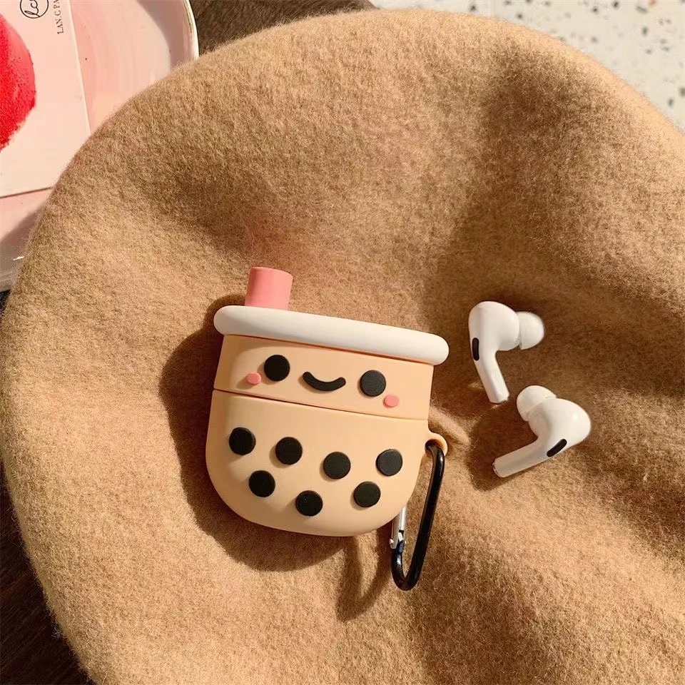 新Airpods3代珍珠奶茶适用Airpods1/2代Pro苹果无线蓝牙耳机护套