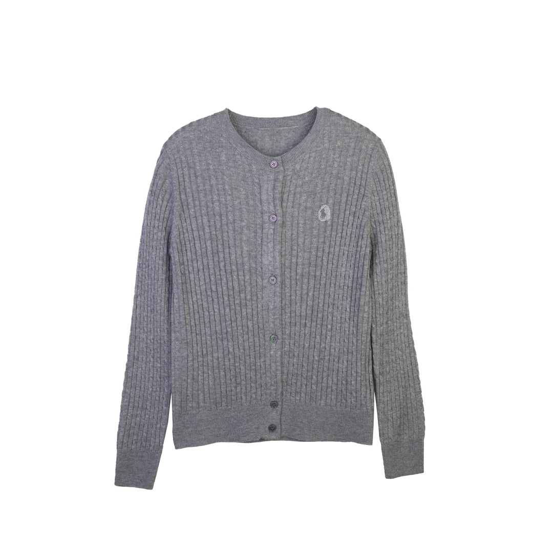 JINGXI鲸譆[长岛]细麻花针织混纺针织长袖开衫百搭长袖针织衫C299