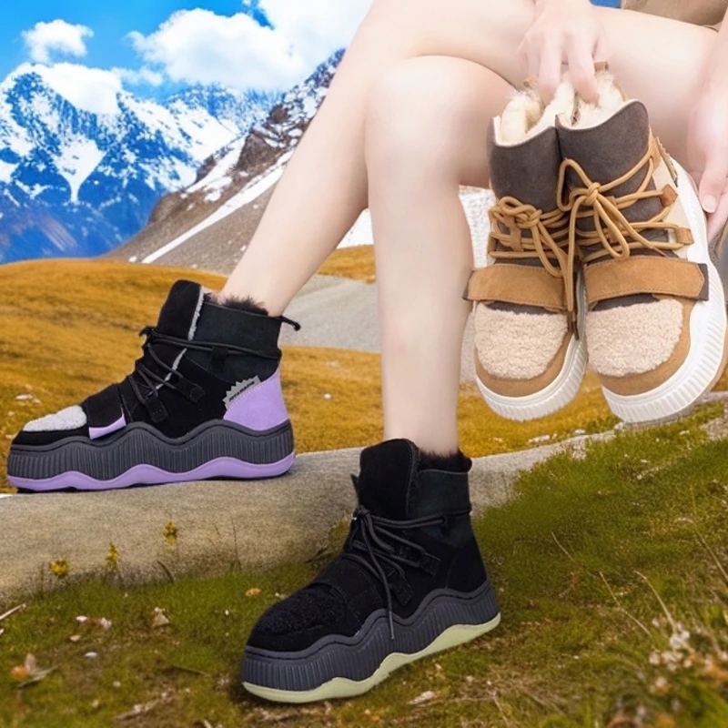 J&M/快乐玛丽新款冬季女鞋冬天鞋子女款秋冬棉鞋冬季雪地靴雪地棉