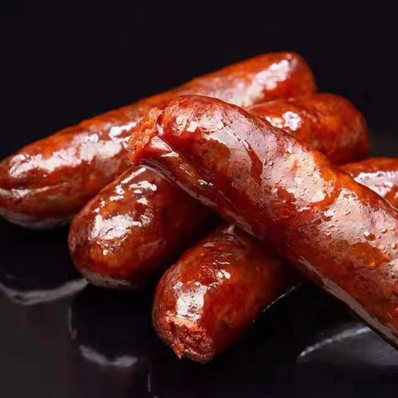 自家散养腊肉正宗川味烟熏农家柴火传统柏香土猪腊香肠2斤装 包邮
