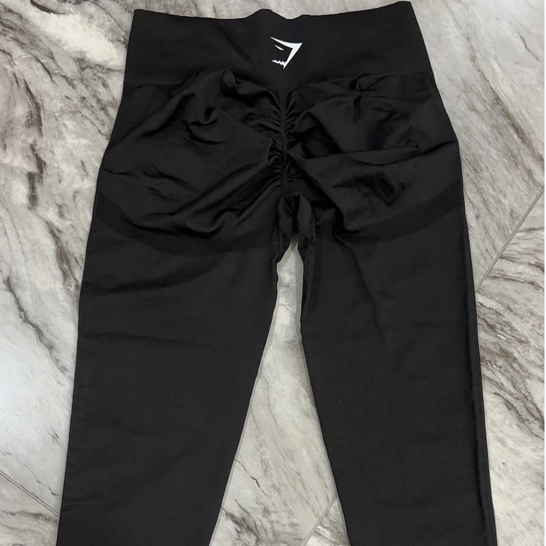 丹丹大码瑜伽黑色蜜桃裤9分苹果臀高腰收腹修身运动