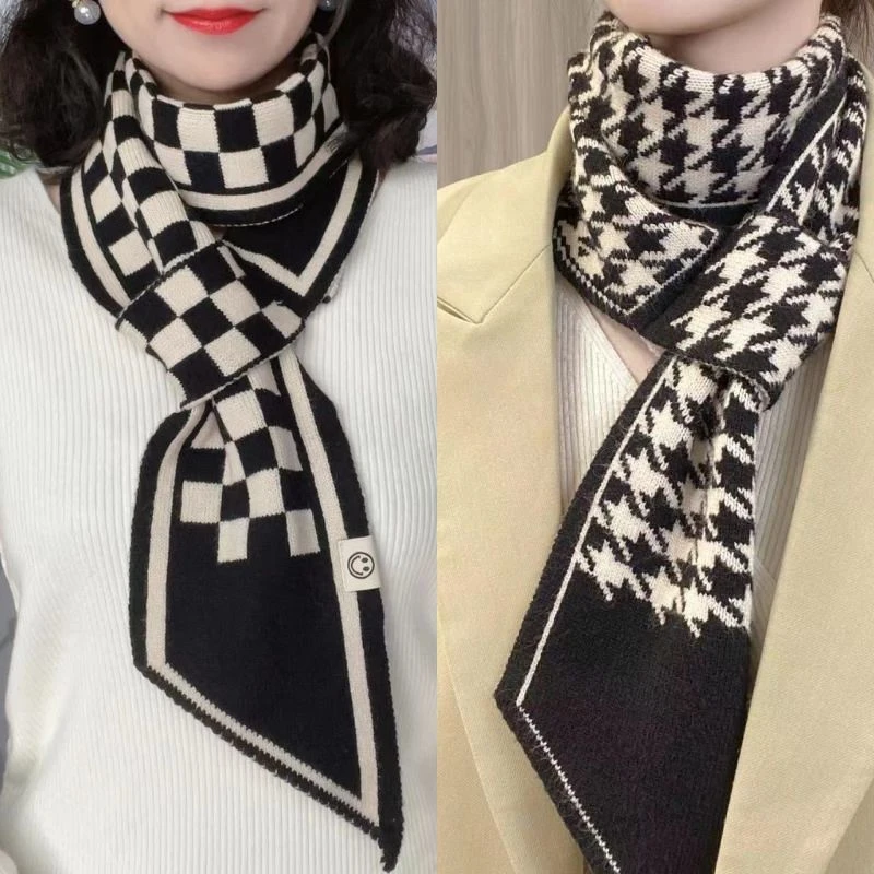 针织新款围巾韩版秋冬季百加厚保暖装饰围脖护颈领巾