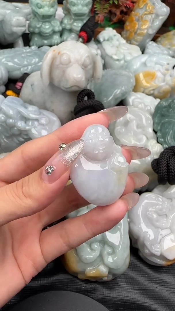 【闪购商品】翡翠挂件未镶嵌大肚佛