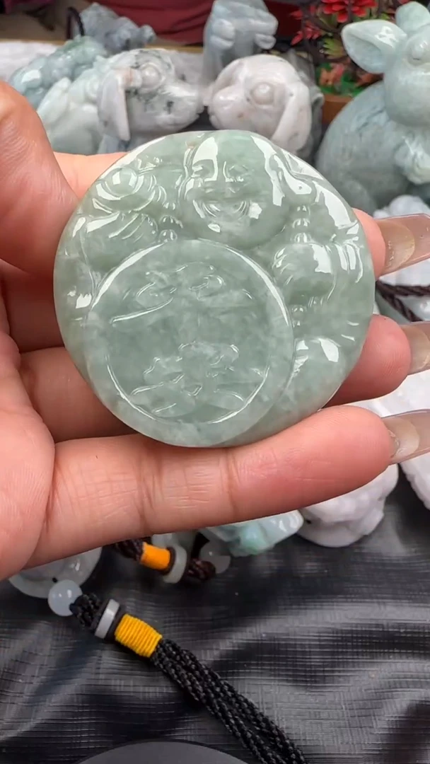 【闪购商品】翡翠挂件未镶嵌大肚佛