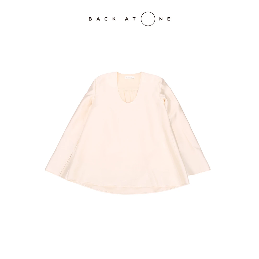 BackAtOne   “珠韵”时尚百搭奢感桑蚕丝羊毛上衣 BES-1BB303E-K