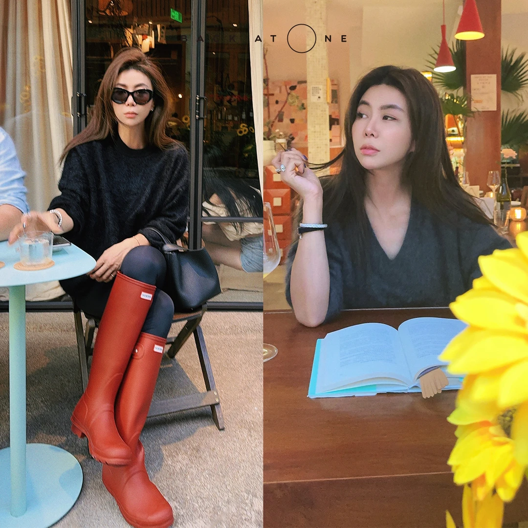 BackAtOne “奢美轻柔”时尚百搭纯色羊绒拉绒针织衫 BEF-1AB208H-K