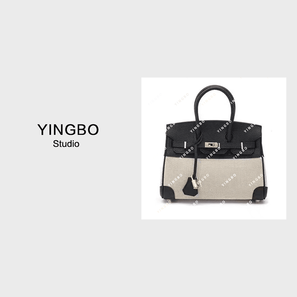 【高端头层系列】J-2545-黑色 然与纯小众设计斜跨女包 25*12*18