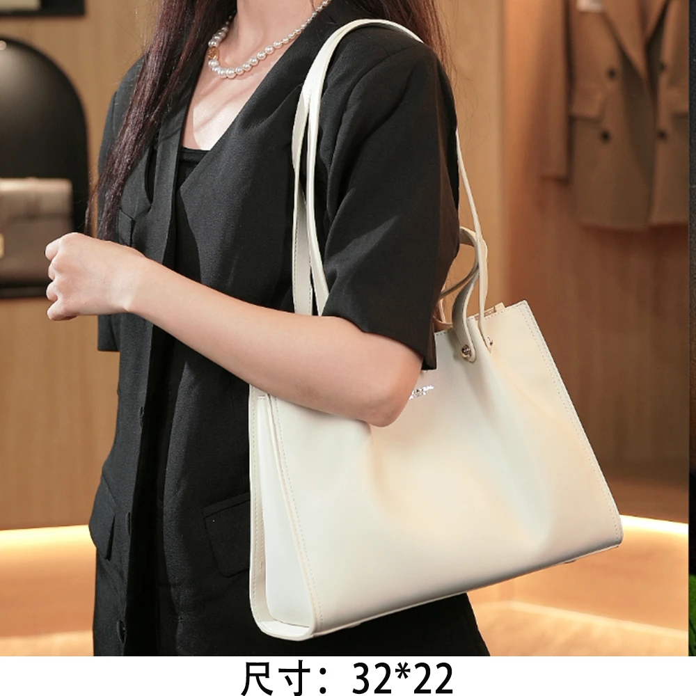 【英柏甄选】GQ-8319-米白 然与纯小众设计感时尚单肩包百搭女包