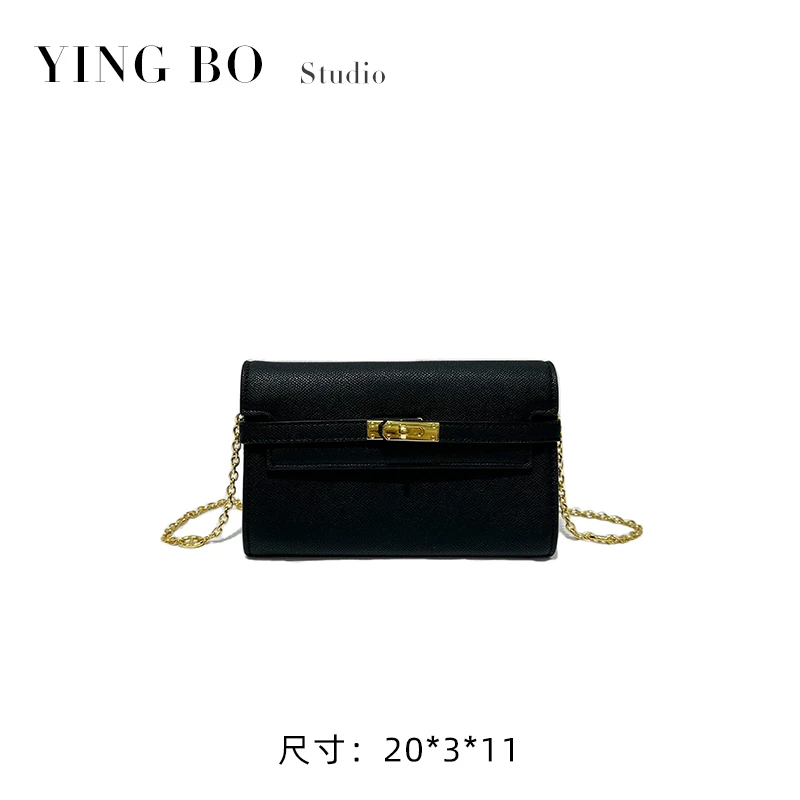 【英柏甄选】FES-1426-黑色 然与纯小众设计感单肩包百搭女包