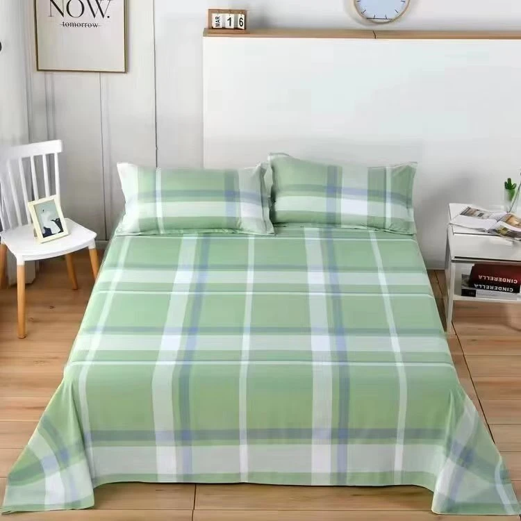 （0125）粗布床单1.95米（+－5公分）绿格