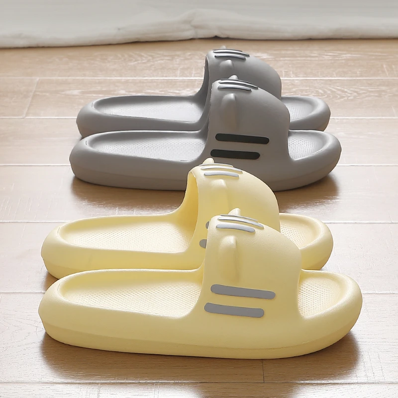 猫耳踩屎感拖鞋情侣款舒适夏季家居防滑厚底浴室洗澡凉拖男可外穿