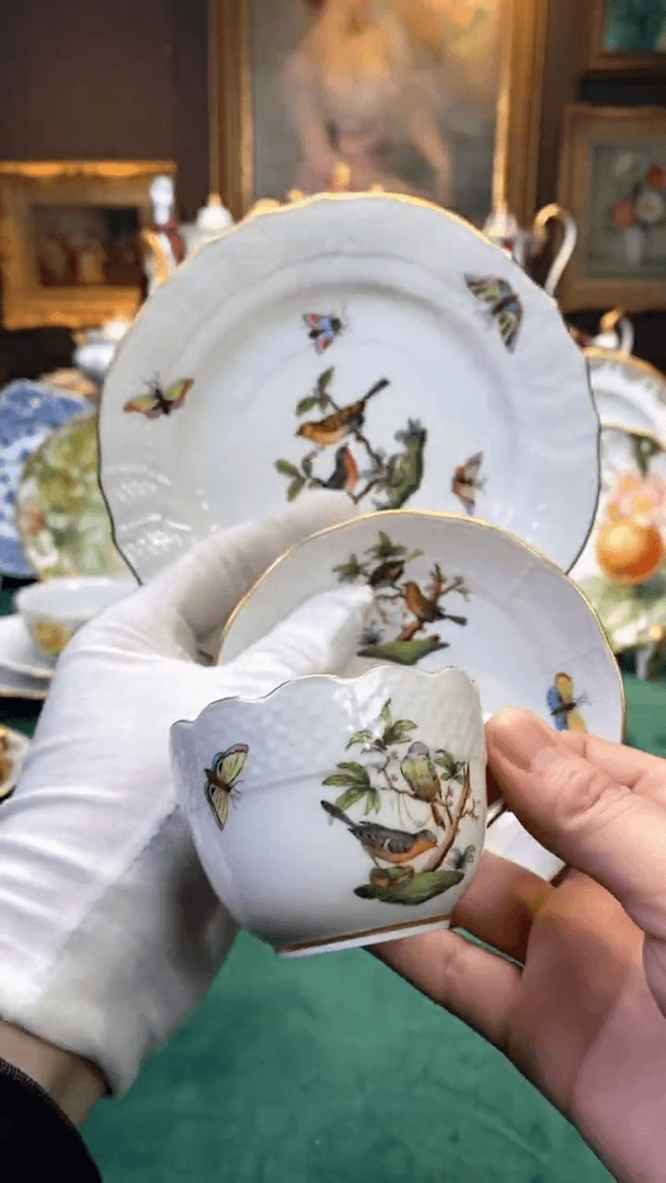 【闪购商品】瓷杯赫伦罗柴鸟摩卡杯碟盘