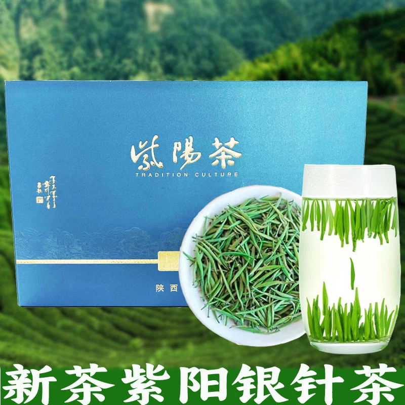 2025新茶 紫阳银针茶250克 陕西特产新鲜春季茶银针茶毛尖茶礼盒