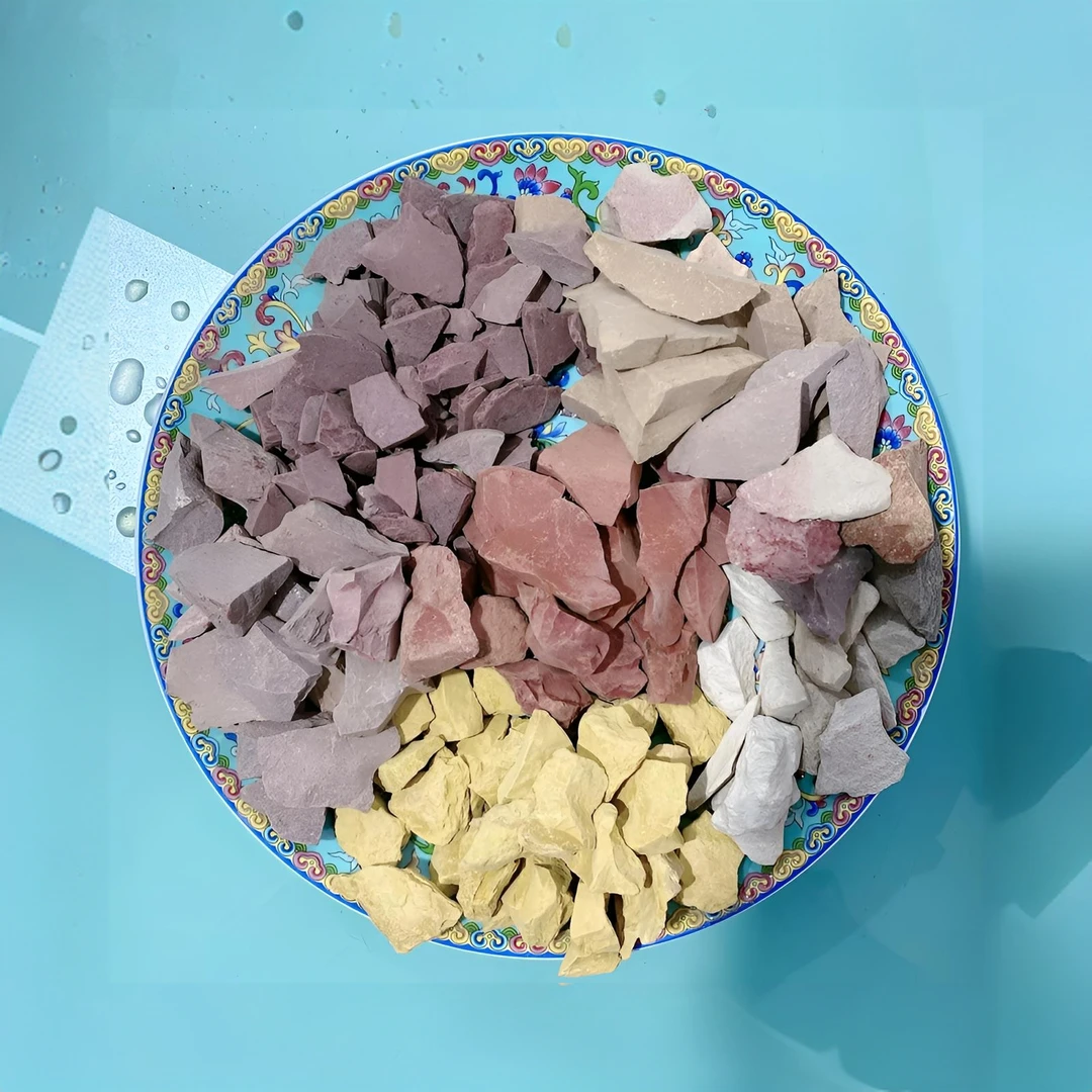 新疆天然彩土网红土声控咯嘣脆金黄土棕色土解压乌拉尔灰碎碎土