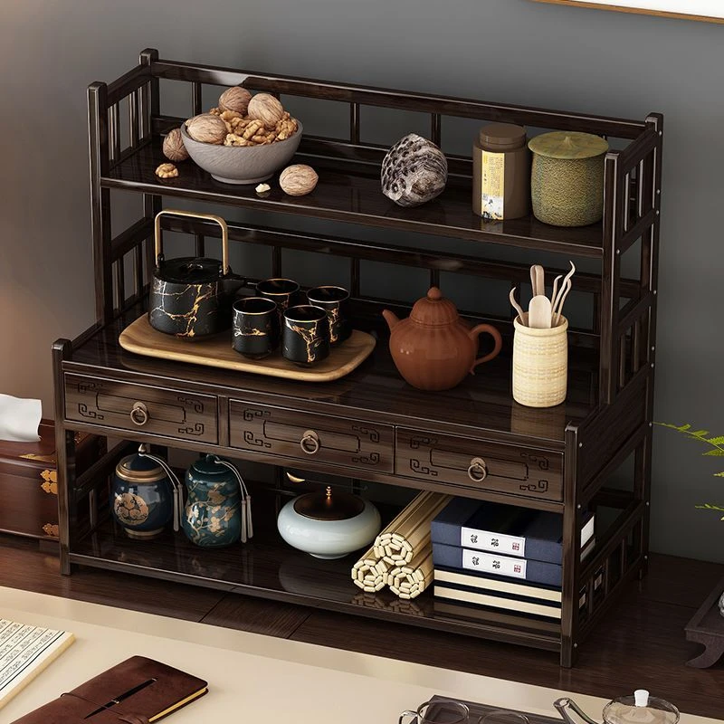 桌面博古架茶杯架茶具架子置物架茶壶架茶货架展示架紫砂壶摆放架