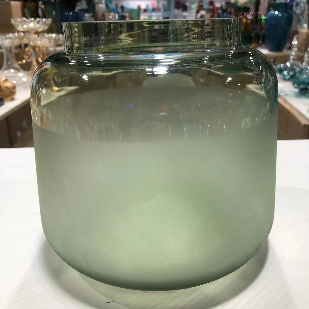 [K225]孤品灰绿色磨砂花瓶
