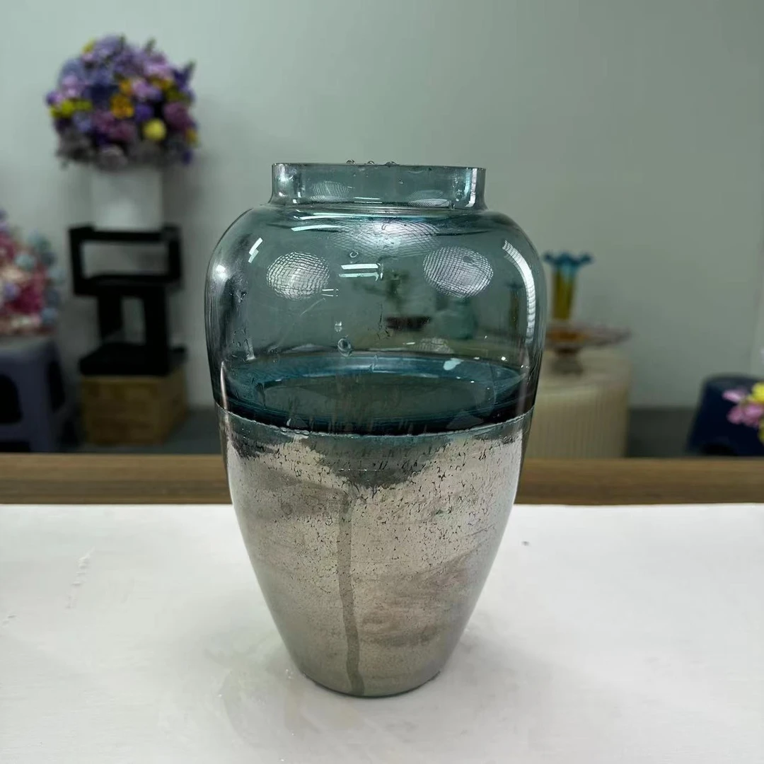 [K045]孤品复古双色拼接花瓶
