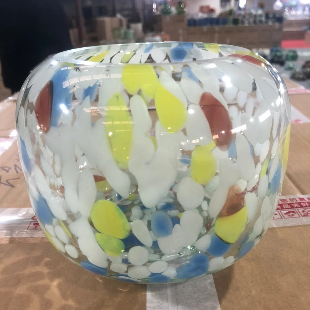 [K187]孤品彩色波点花瓶