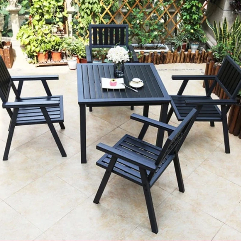 全每户外酒吧防水简约别墅室外木桌户外防水简约别墅室外塑木外摆