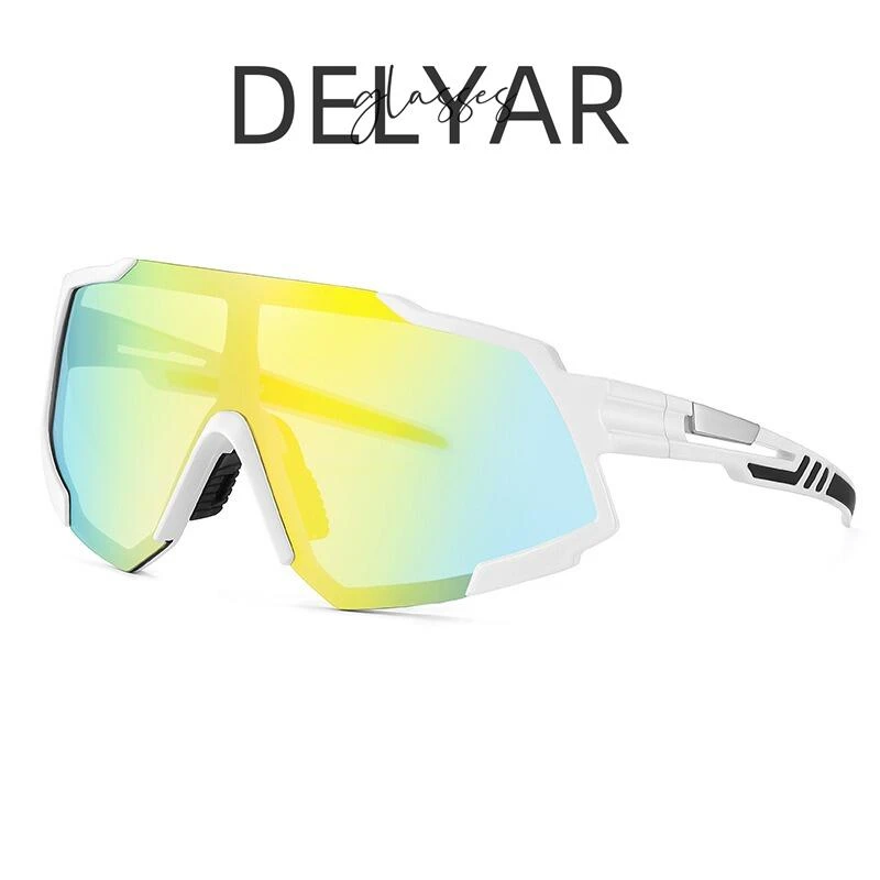 Delyar男女骑行镜超轻户外运动炫彩护目防尘眼镜太阳镜骑车欧若风