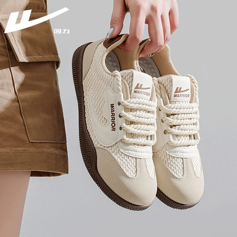 Warrior/回力帆布鞋夏季女鞋德训鞋2025新款透气板鞋轻便休闲鞋女