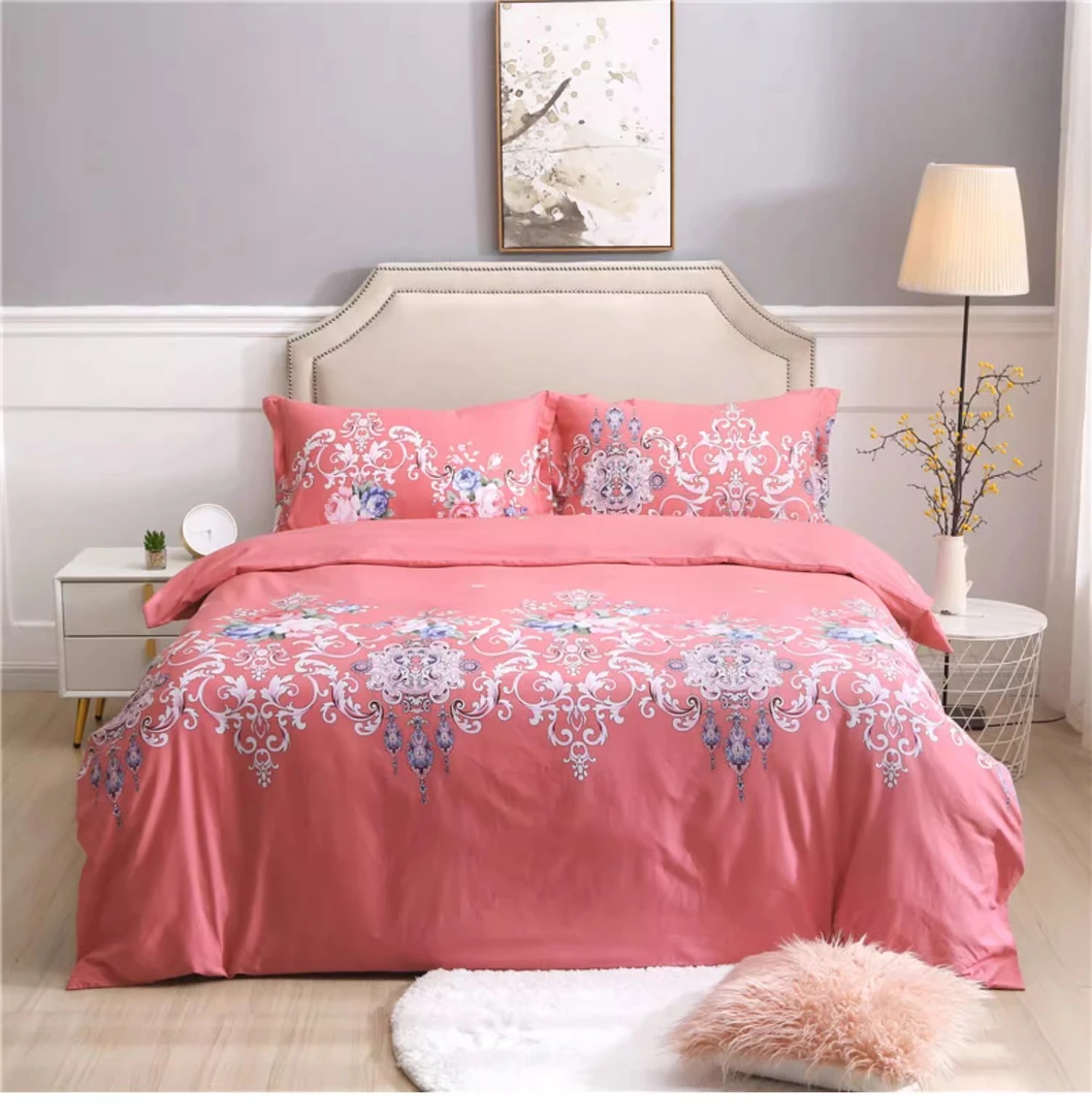 纯棉斜纹印花双人被套