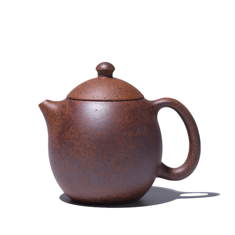 大吉羊柴烧 宜兴紫砂壶茶壶 原矿铁砂泥龙蛋150ml庄杰