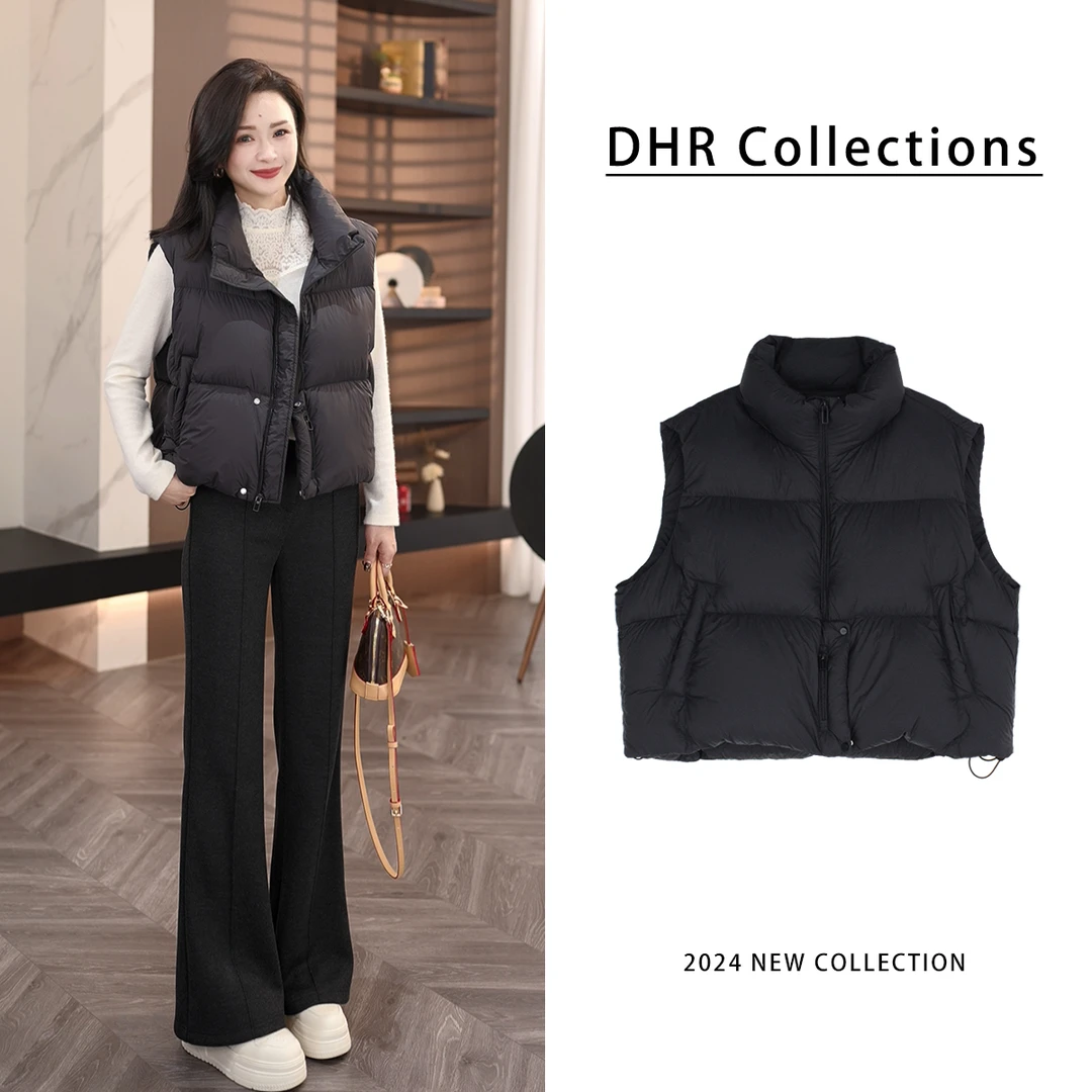DHR COLLECTTIONS豆豆【风华】冬季厚款重磅百搭羽绒服马甲女-D3601