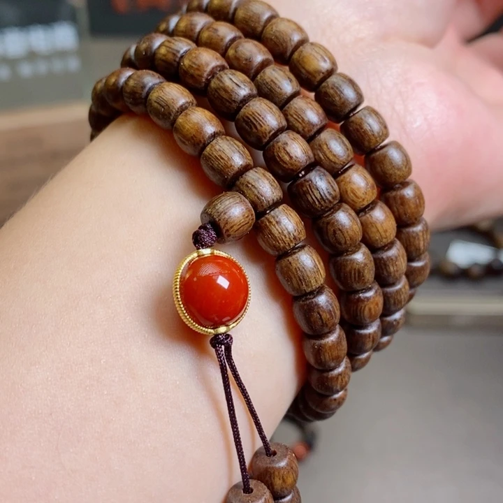 沉香手串越南芽庄黄棋楠0.6✖️108