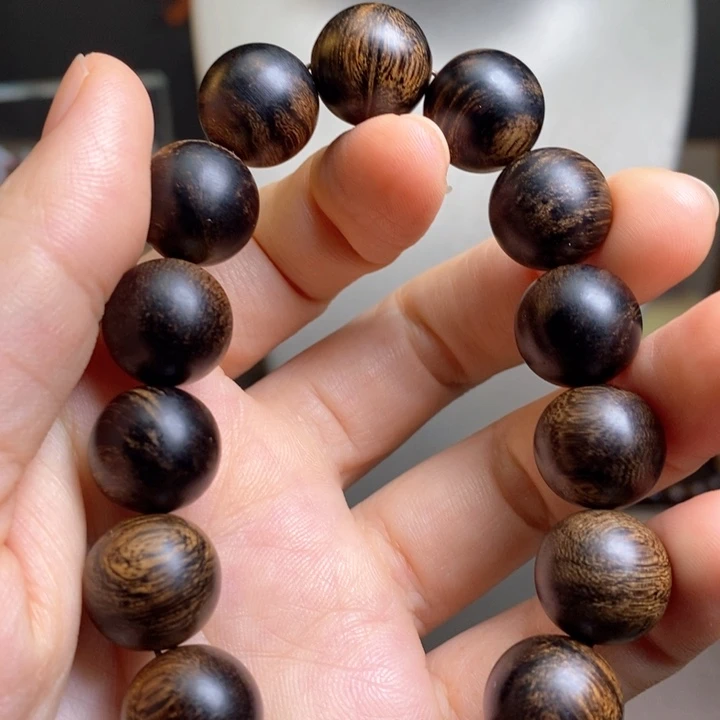 沉香手串芽庄白棋楠瘤疤1.4